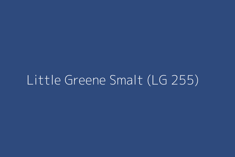 Little Greene Smalt (LG 255) represented in HEX code #2e4a7d