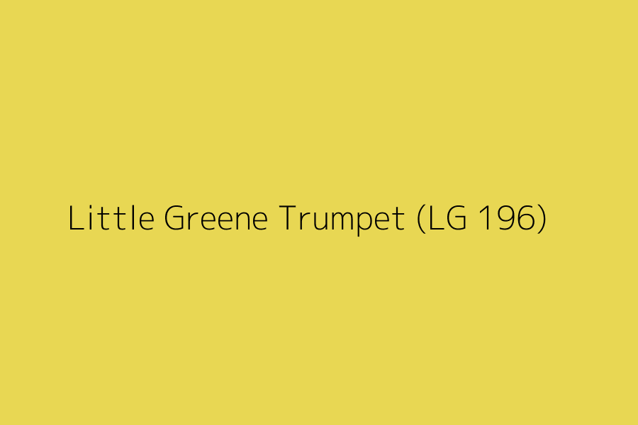 Little Greene Trumpet (LG 196) represented in HEX code #e8d753