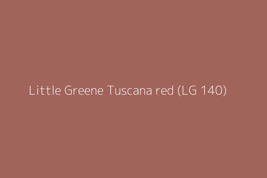 Little Greene Tuscana red (LG 140) represented in HEX code #a1645a