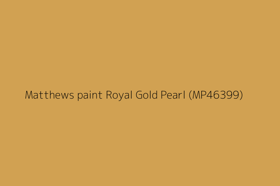 Matthews paint Royal Gold Pearl (MP46399) represented in HEX code #D1A152