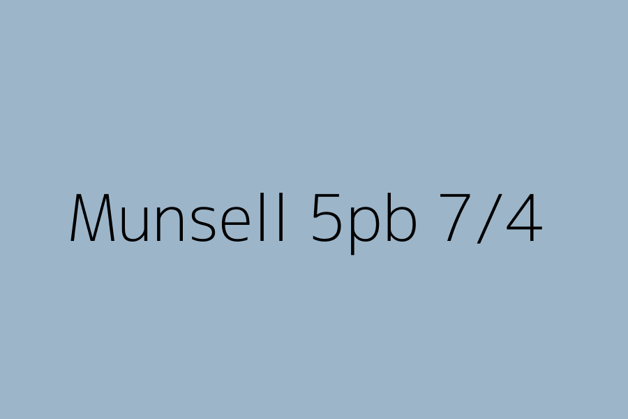 Munsell 5pb 7/4 represented in HEX code #9CB5C9