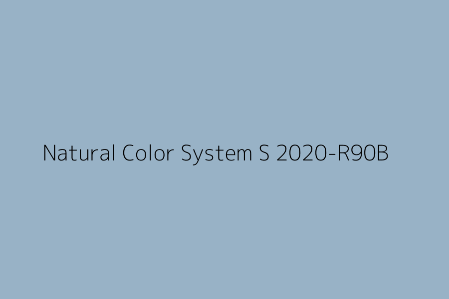 Natural Color System S 2020-R90B represented in HEX code #98B2C6