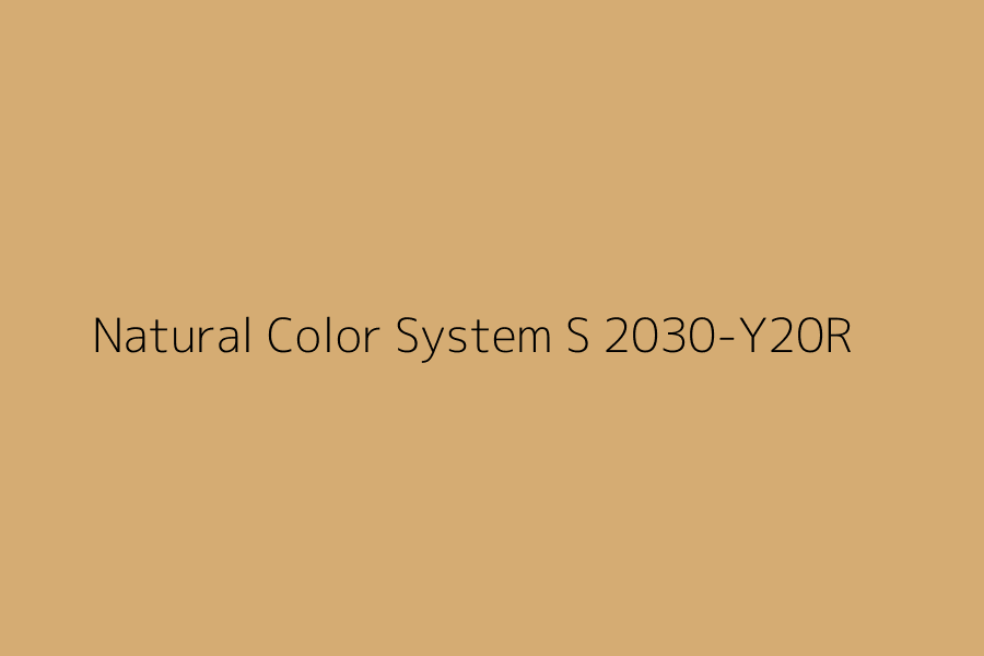 Natural Color System S 2030-Y20R represented in HEX code #d5ac73