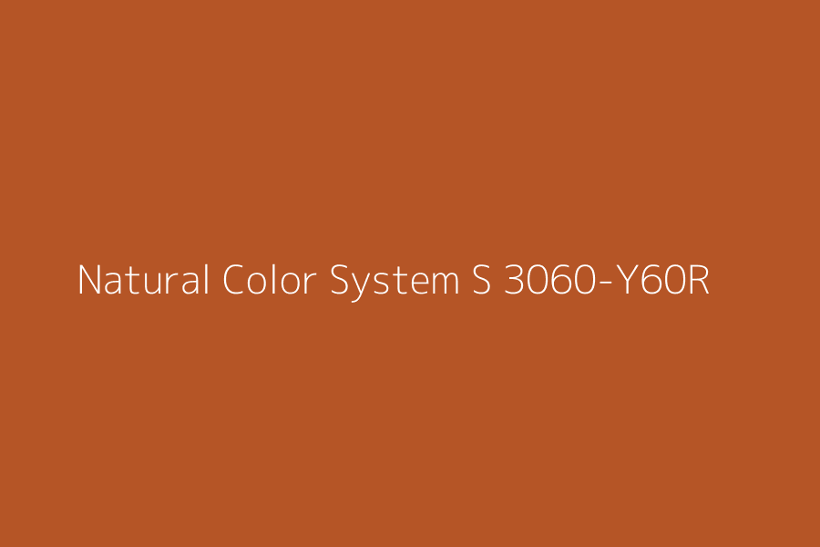 Natural Color System S 3060-Y60R represented in HEX code #B55526