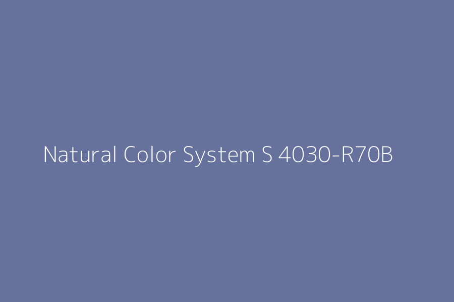 Natural Color System S 4030-R70B represented in HEX code #66729b