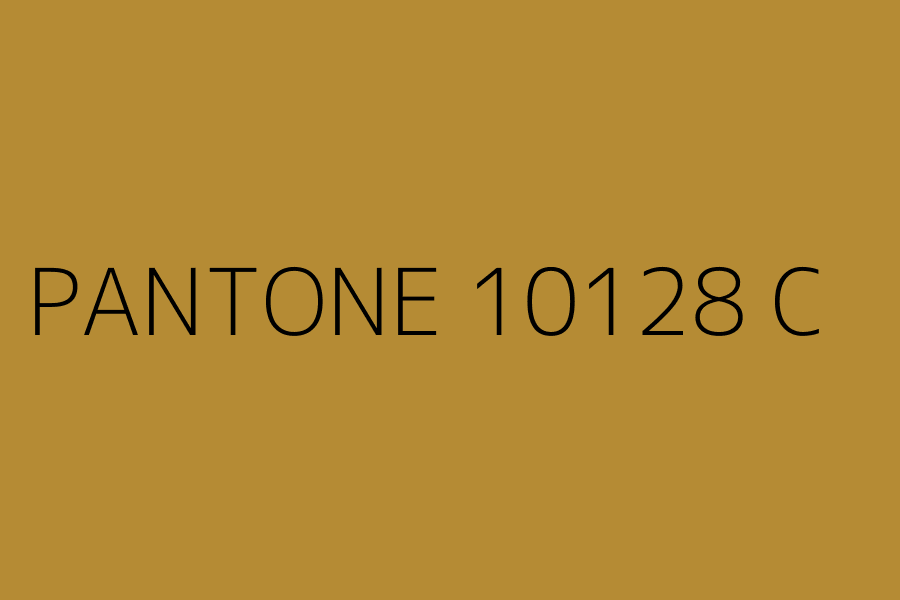 PANTONE 10128 C represented in HEX code #B58B34