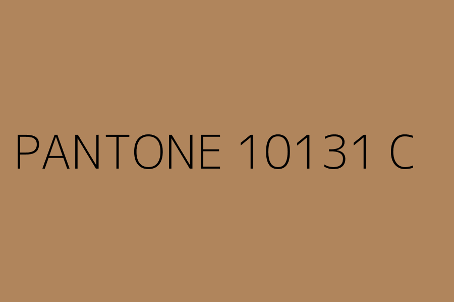 PANTONE 10131 C represented in HEX code #b0855c