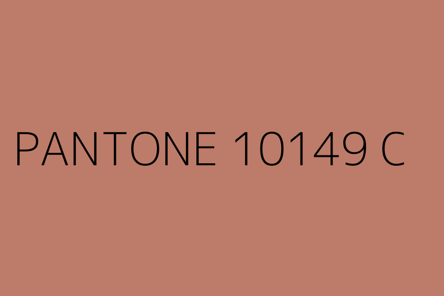PANTONE 10149 C represented in HEX code #bd7b69