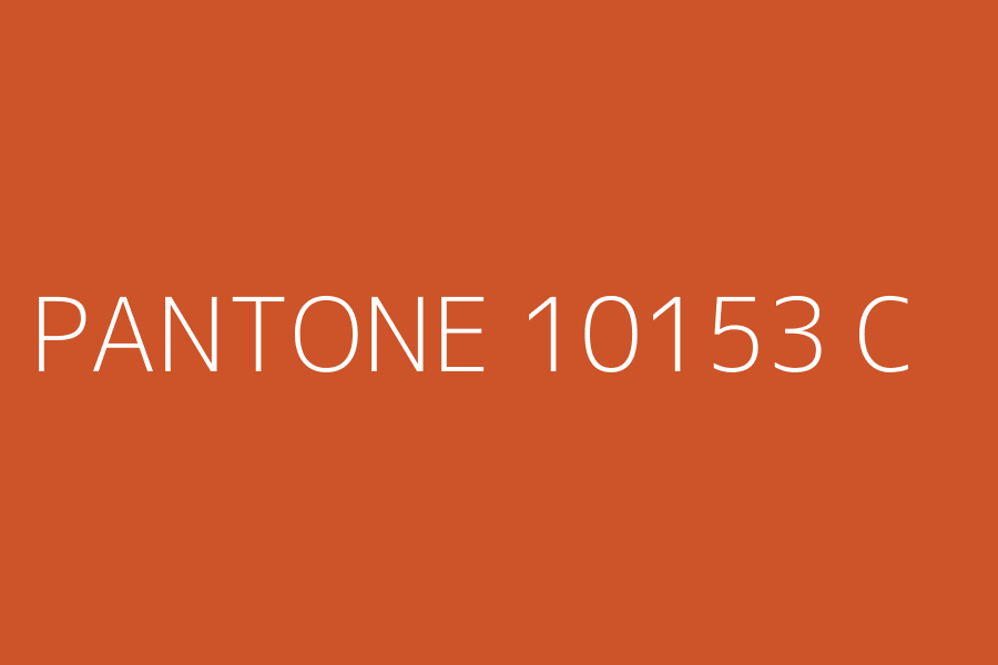 PANTONE 10153 C represented in HEX code #cd5328