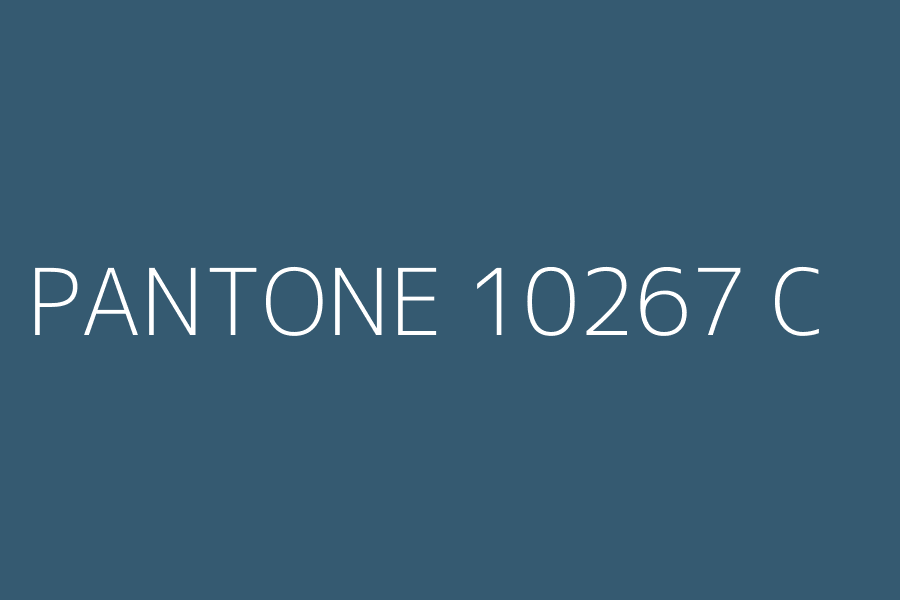 PANTONE 10267 C represented in HEX code #355A71