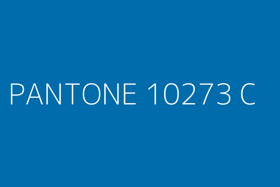 PANTONE 10273 C represented in HEX code #006cab