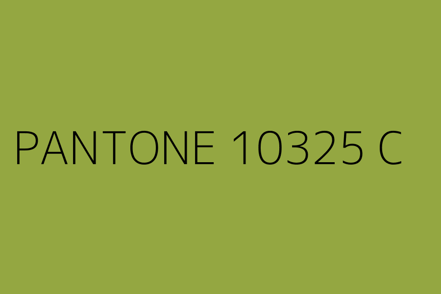 PANTONE 10325 C represented in HEX code #94A741