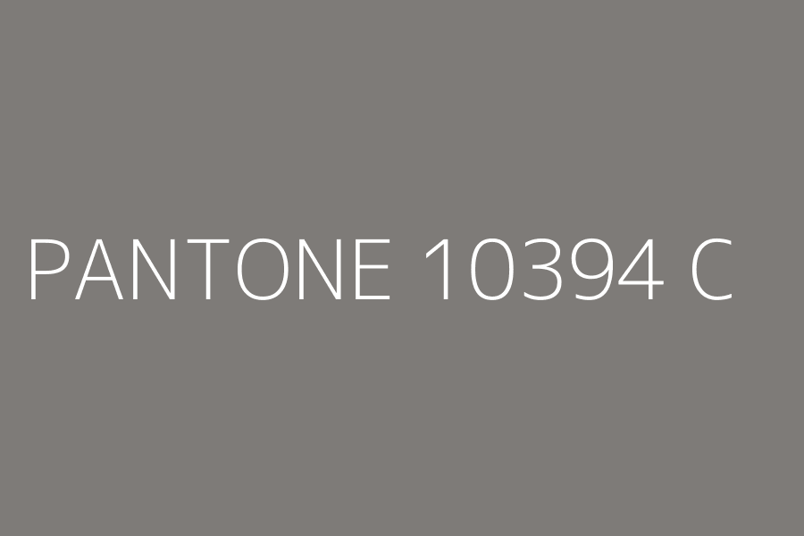 PANTONE 10394 C represented in HEX code #7e7b78