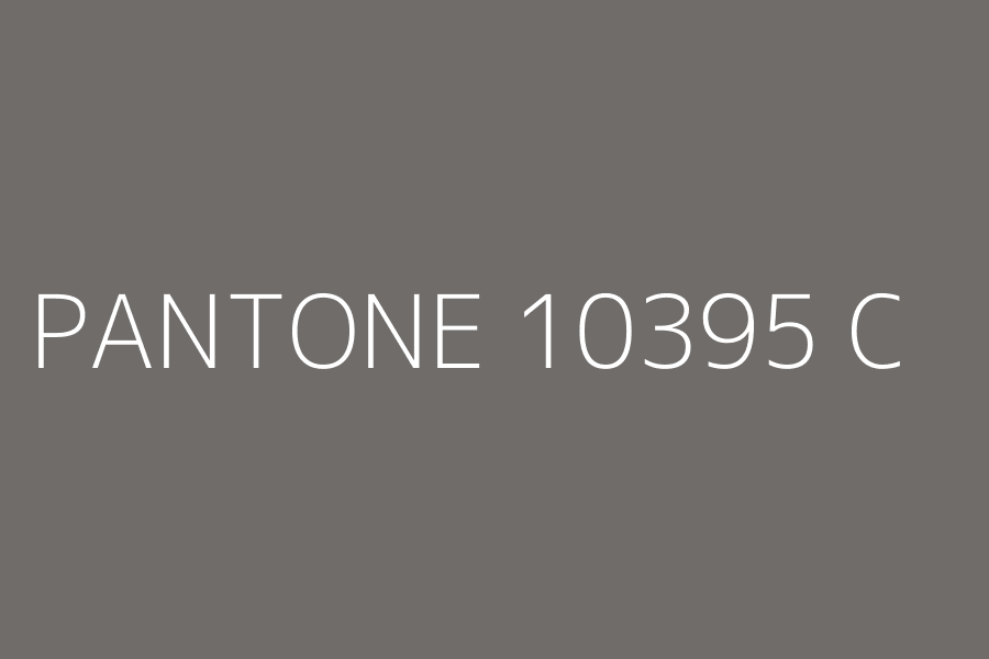 PANTONE 10395 C represented in HEX code #6f6c69