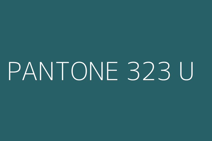 PANTONE 323 U represented in HEX code #276066