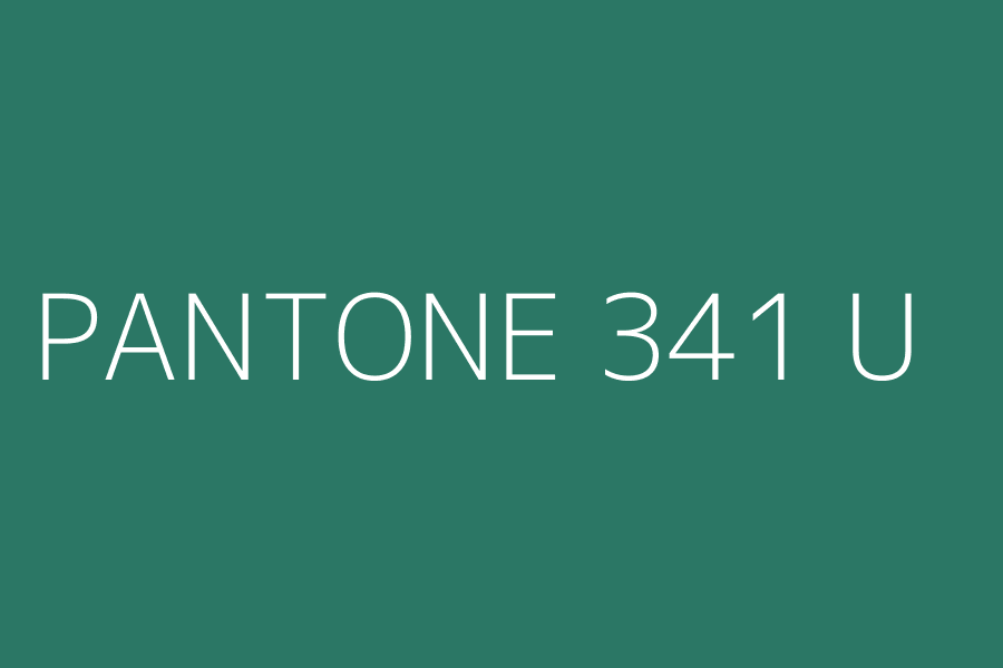 PANTONE 341 U represented in HEX code #2b7765