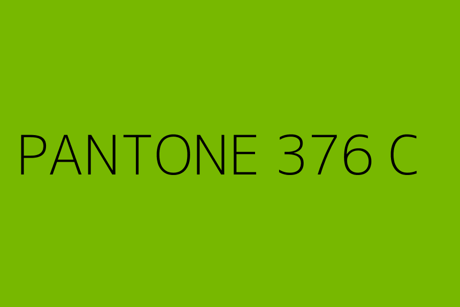 PANTONE 376 C represented in HEX code #77b800