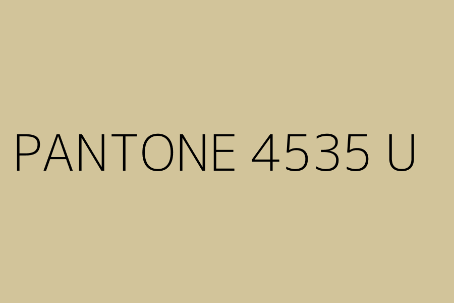 PANTONE 4535 U represented in HEX code #D2C49A