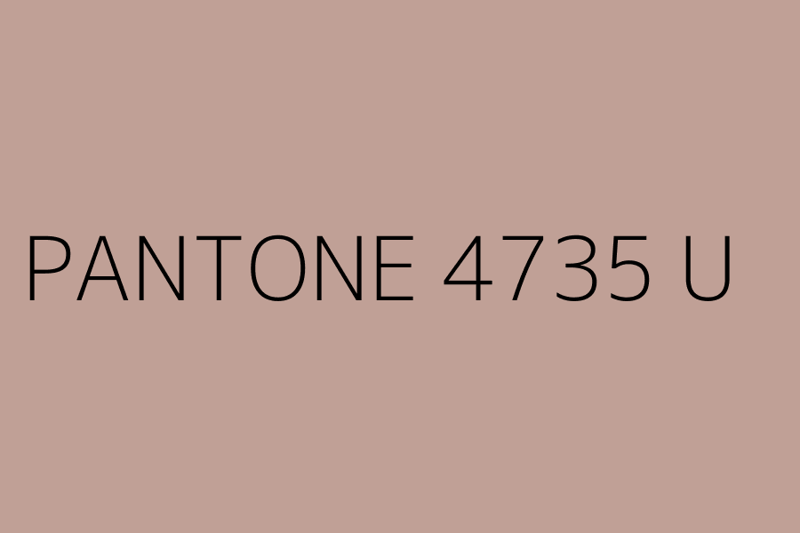 PANTONE 4735 U represented in HEX code #c0a096