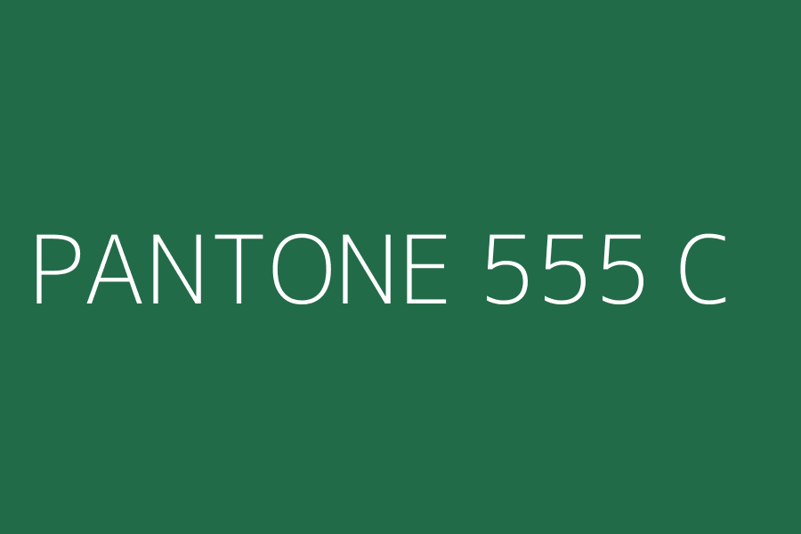 PANTONE 555 C represented in HEX code #226b49