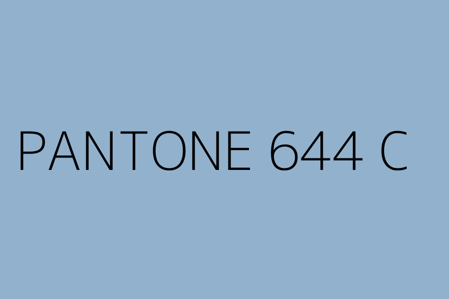 PANTONE 644 C represented in HEX code #92b1cd