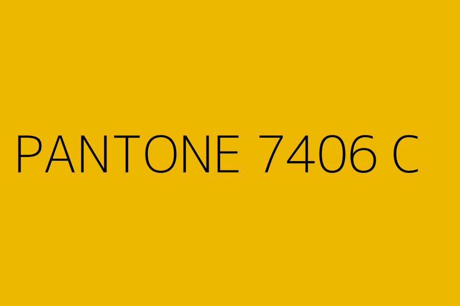 PANTONE 7406 C represented in HEX code #EDB700