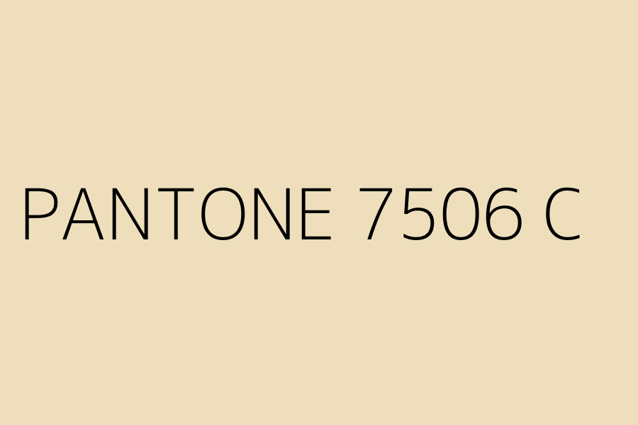 PANTONE 7506 C represented in HEX code #eedebb