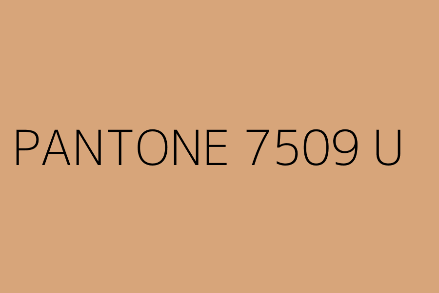 PANTONE 7509 U represented in HEX code #d7a57a