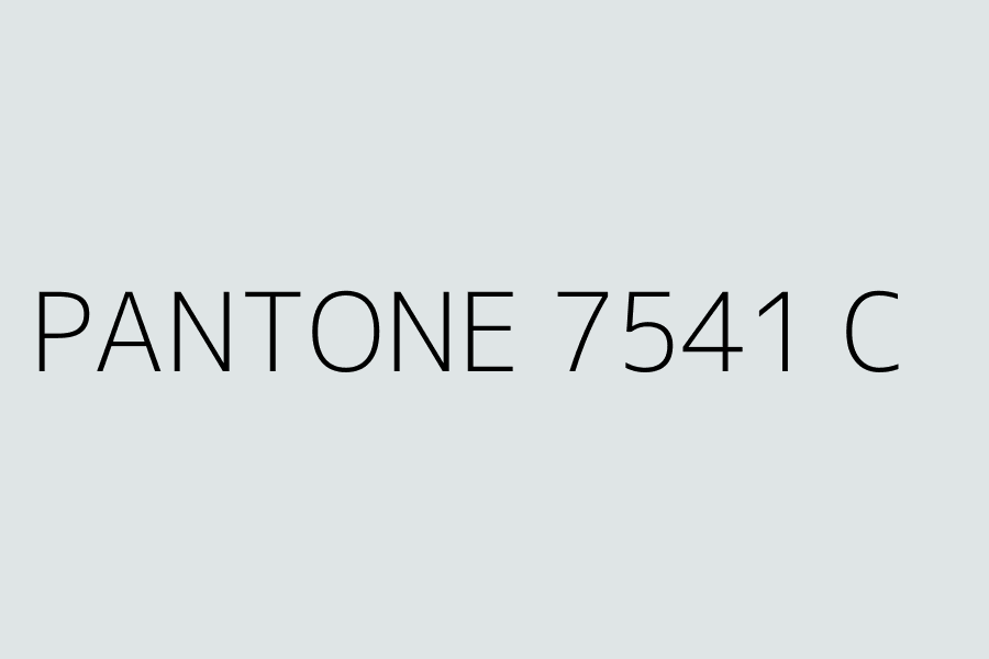 PANTONE 7541 C represented in HEX code #dfe5e6