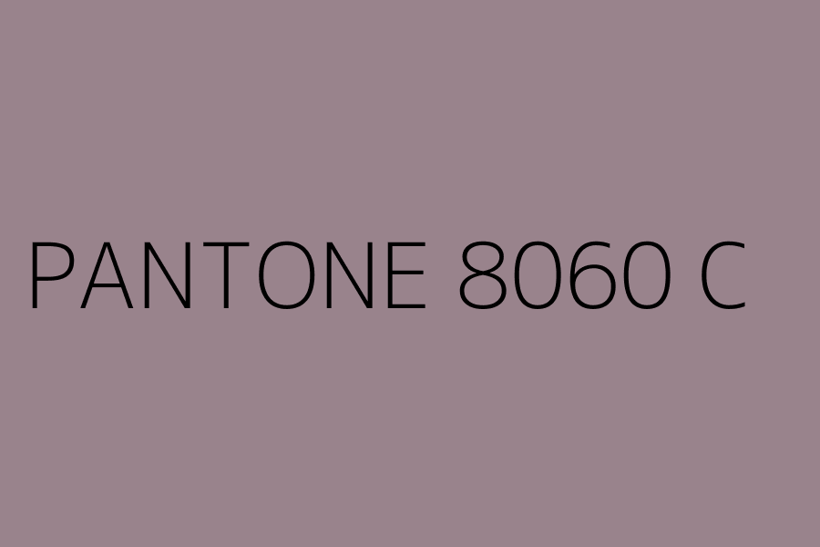 PANTONE 8060 C represented in HEX code #99838C