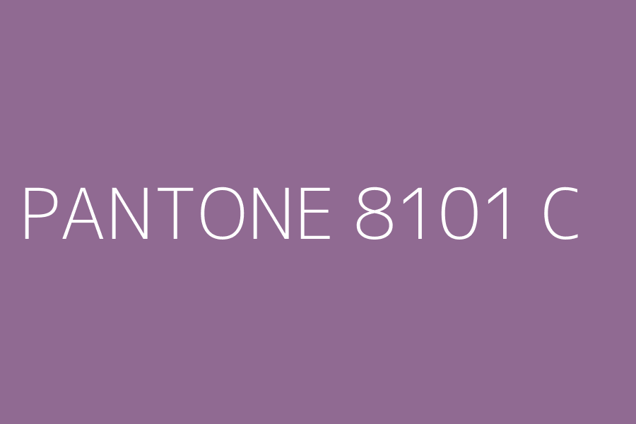 PANTONE 8101 C represented in HEX code #906A92