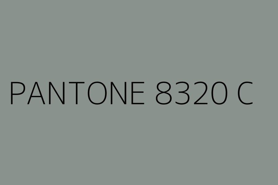 PANTONE 8320 C represented in HEX code #89928c