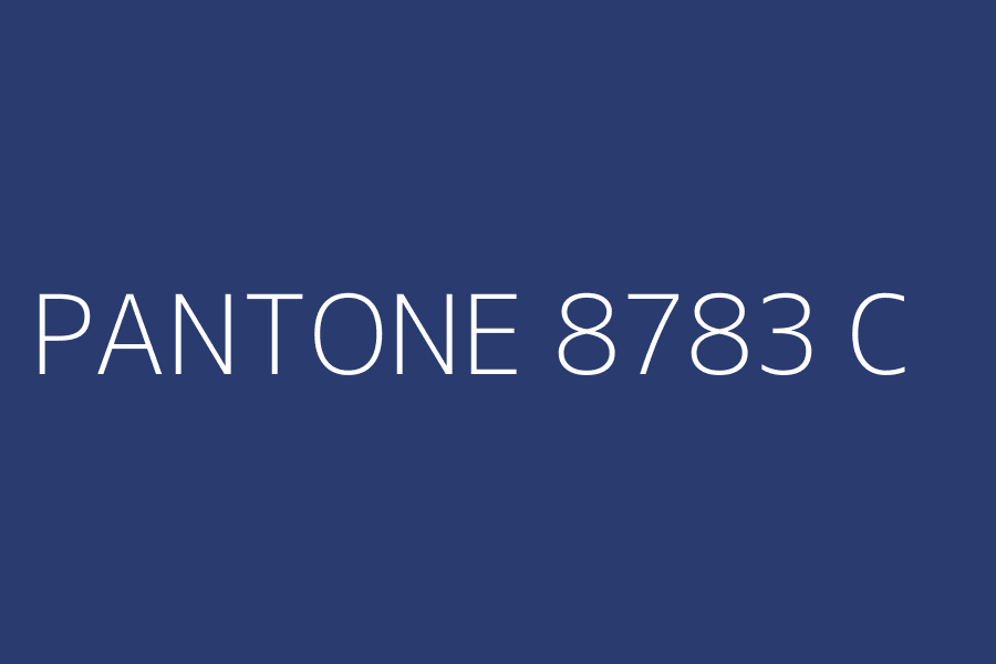 PANTONE 8783 C represented in HEX code #2A3B6F