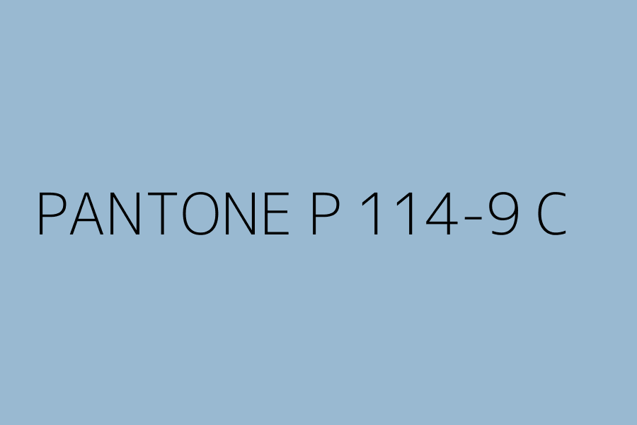 PANTONE P 114-9 C represented in HEX code #99b9d1