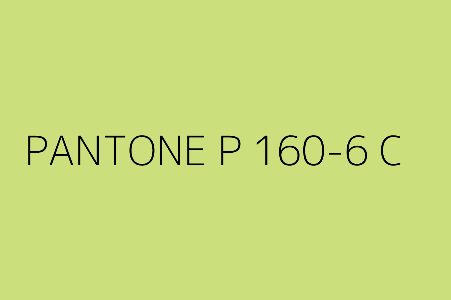 PANTONE P 160-6 C represented in HEX code #CBDF7D