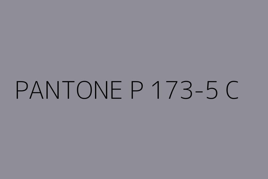 PANTONE P 173-5 C represented in HEX code #8e8d98