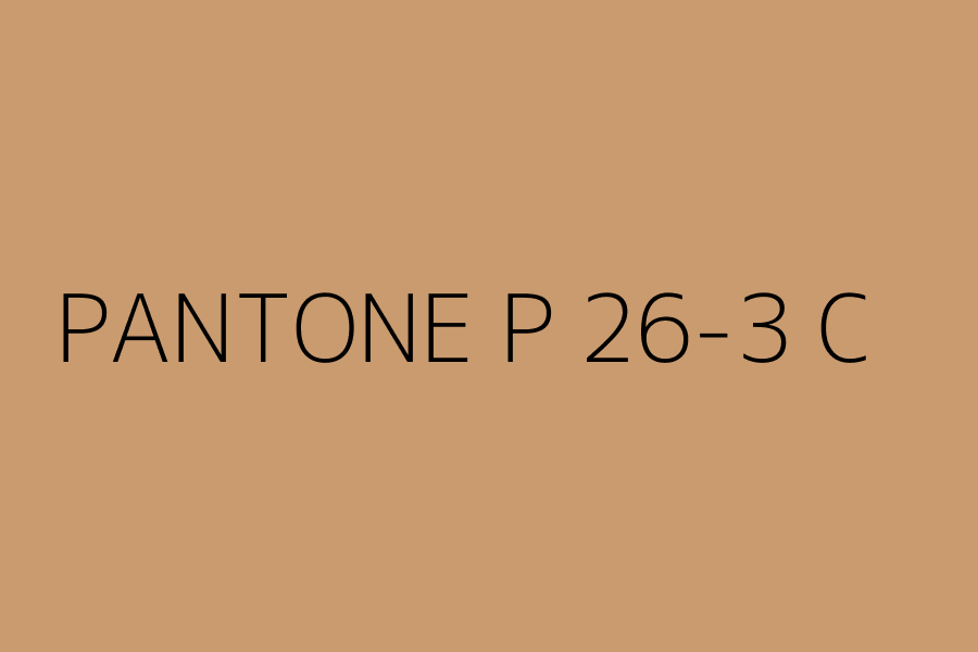 PANTONE P 26-3 C represented in HEX code #c99b6f