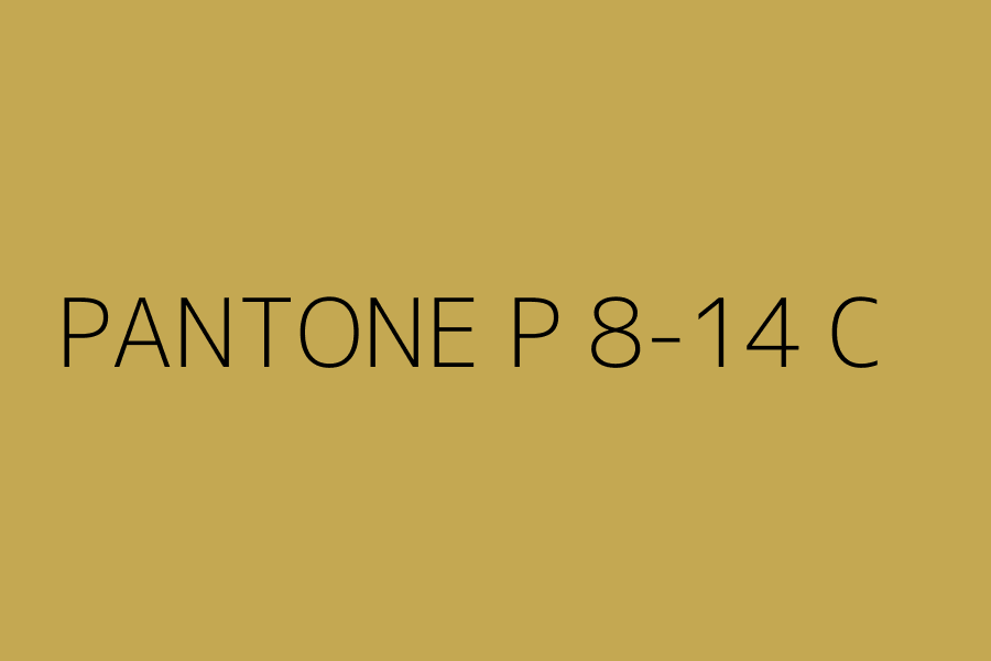 PANTONE P 8-14 C represented in HEX code #C4A852