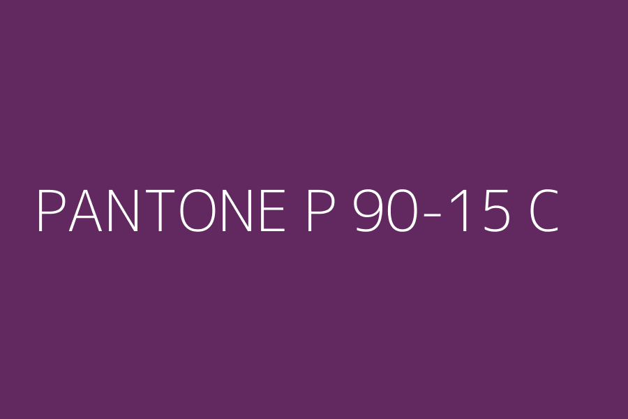 PANTONE P 90-15 C represented in HEX code #612960