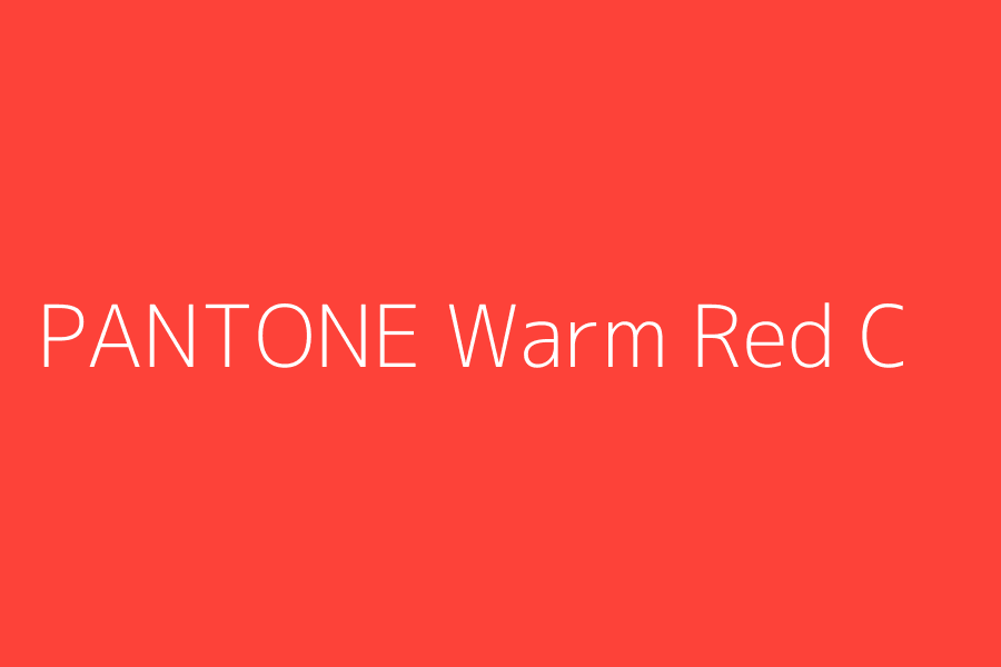 PANTONE Warm Red Color code