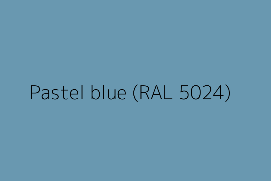 Pastel blue (RAL 5024) represented in HEX code #6998B0