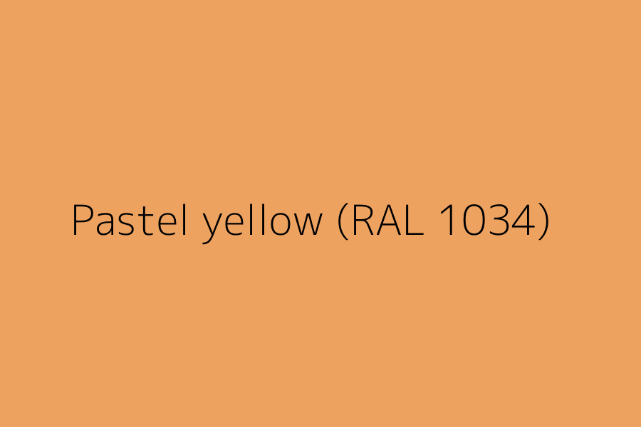 Pastel yellow (RAL 1034) represented in HEX code #eda260