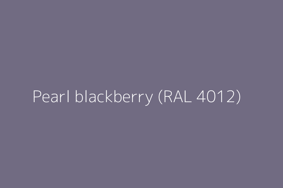 Pearl blackberry (RAL 4012) represented in HEX code #716b82
