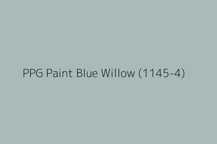 Ppg Paint Blue Willow 1145 4 Hex Code - Blue Willow Paint Color Ppg