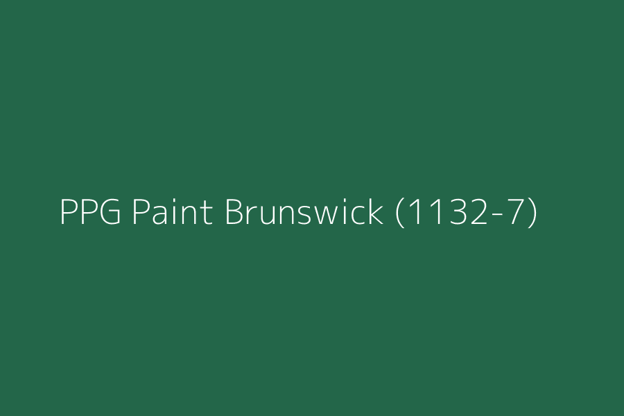 PPG Paint Brunswick (1132-7) represented in HEX code #236649