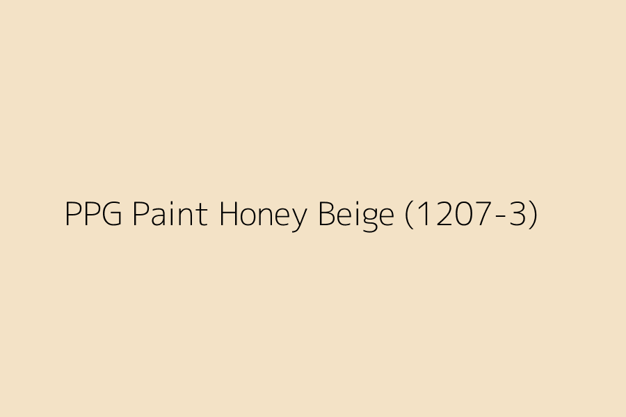 PPG Paint Honey Beige (1207-3) represented in HEX code #f3e2c6