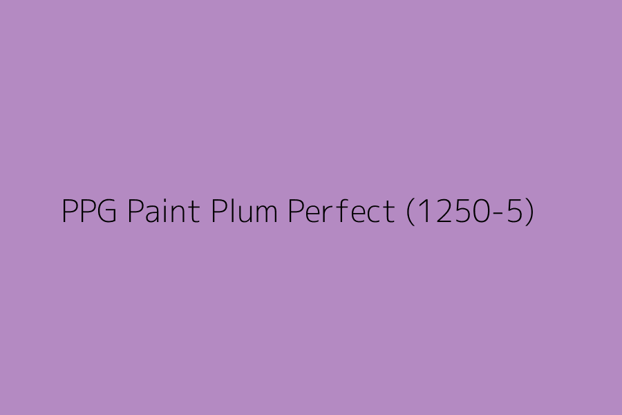 PPG Paint Plum Perfect (1250-5) represented in HEX code #B48AC2