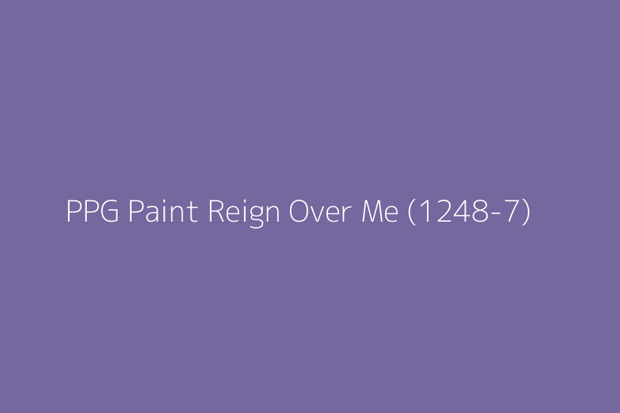 PPG Paint Reign Over Me (1248-7) represented in HEX code #76679e