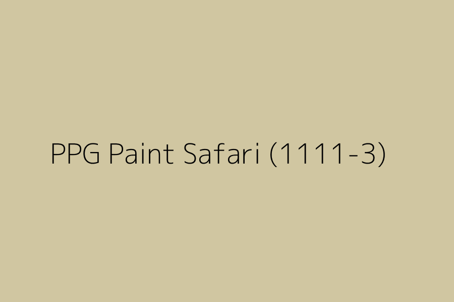 PPG Paint Safari (1111-3) represented in HEX code #D0C6A1