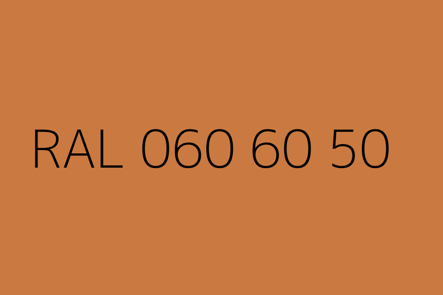 RAL 060 60 50 represented in HEX code #ca7a40